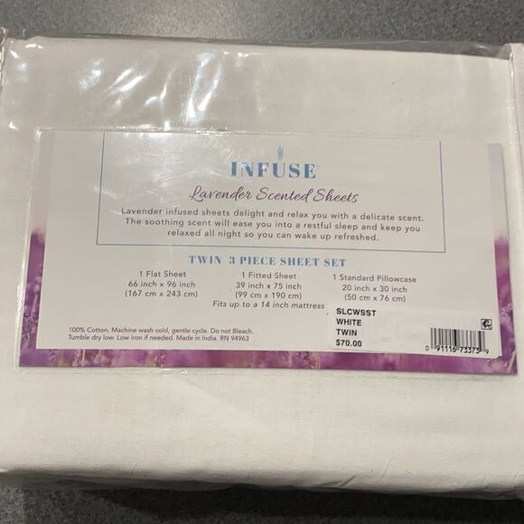 Infuse lavender scented twin sheet set - Picture 4 of 4